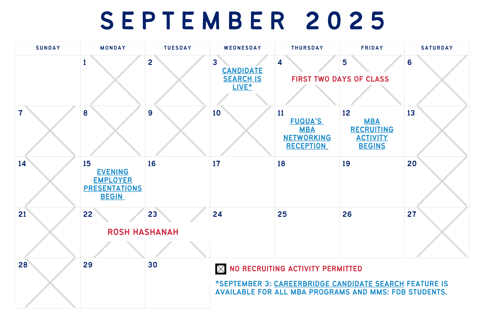 Fuqua’s Recruiting Calendar & Guidelines Duke's Fuqua School of Business